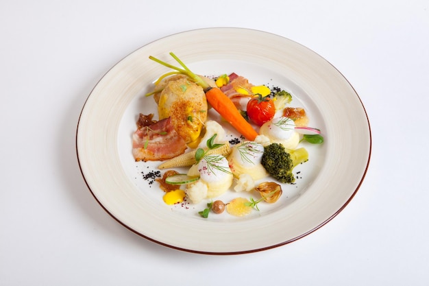 Тарелка с домашним блюдом